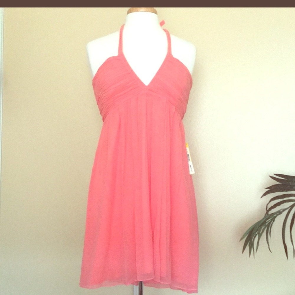 Alice & Olivia Coral Halter Dress